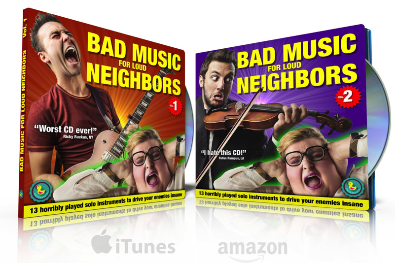 Bad Music for Loud Neighbors CD set on iTunes and Amazon